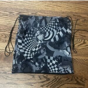 Edikted Tati Print Mesh Lace-Up Miniskirt Size Small NWT